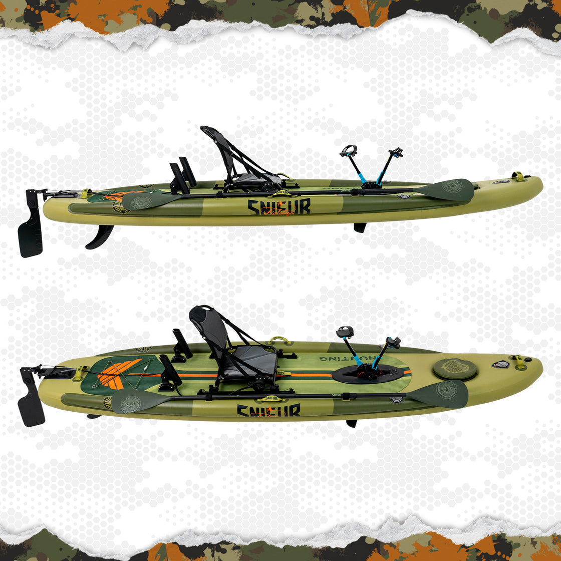 Trevally Inflatable Pedal Drive Fishing SUP-Kayak Hybrid