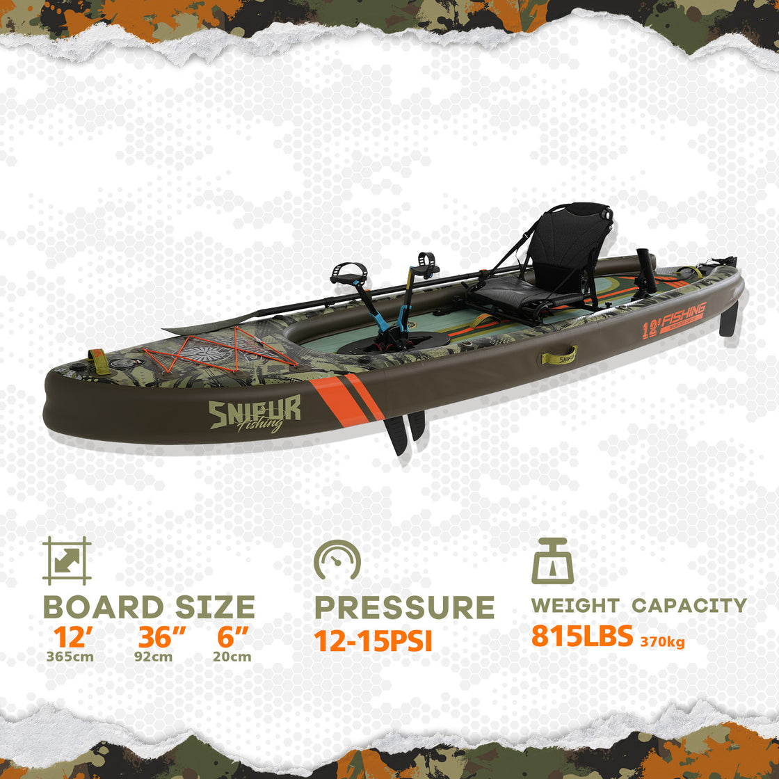 Malolo Pro Inflatable Fishing Kayak – Double Layer Design