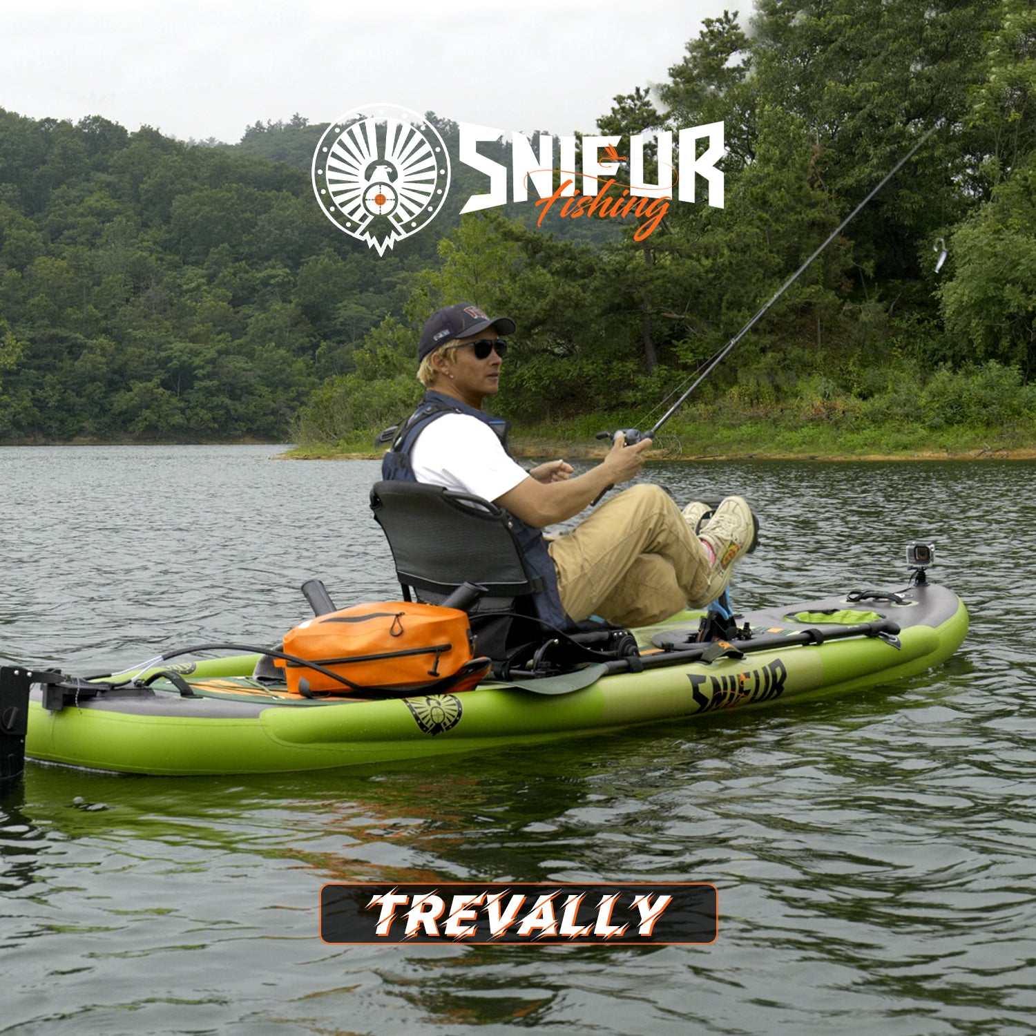 fishing pedal boat Trevally Inflatable Pedal Drive Fishing SUP-Kayak Hybrid – Silent North