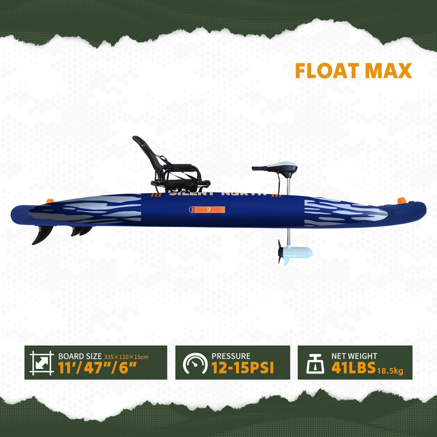 FloatMax Extra-Buoyant Inflatable Fishing Kayak