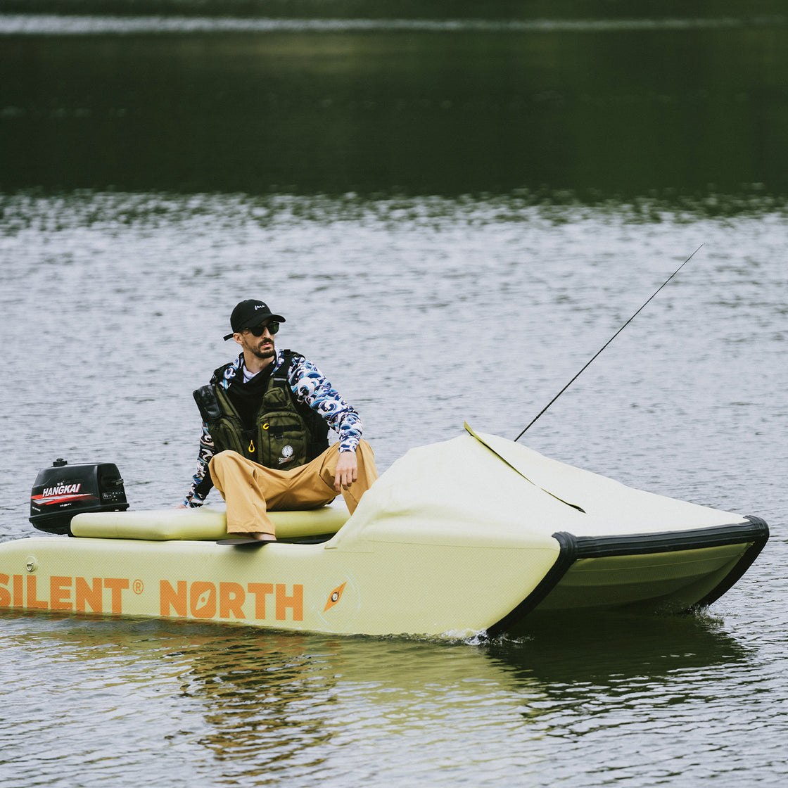 CampCast Ultra Inflatable Fishing Boat | Durable & Compatible with Gasoline and Electric Motors