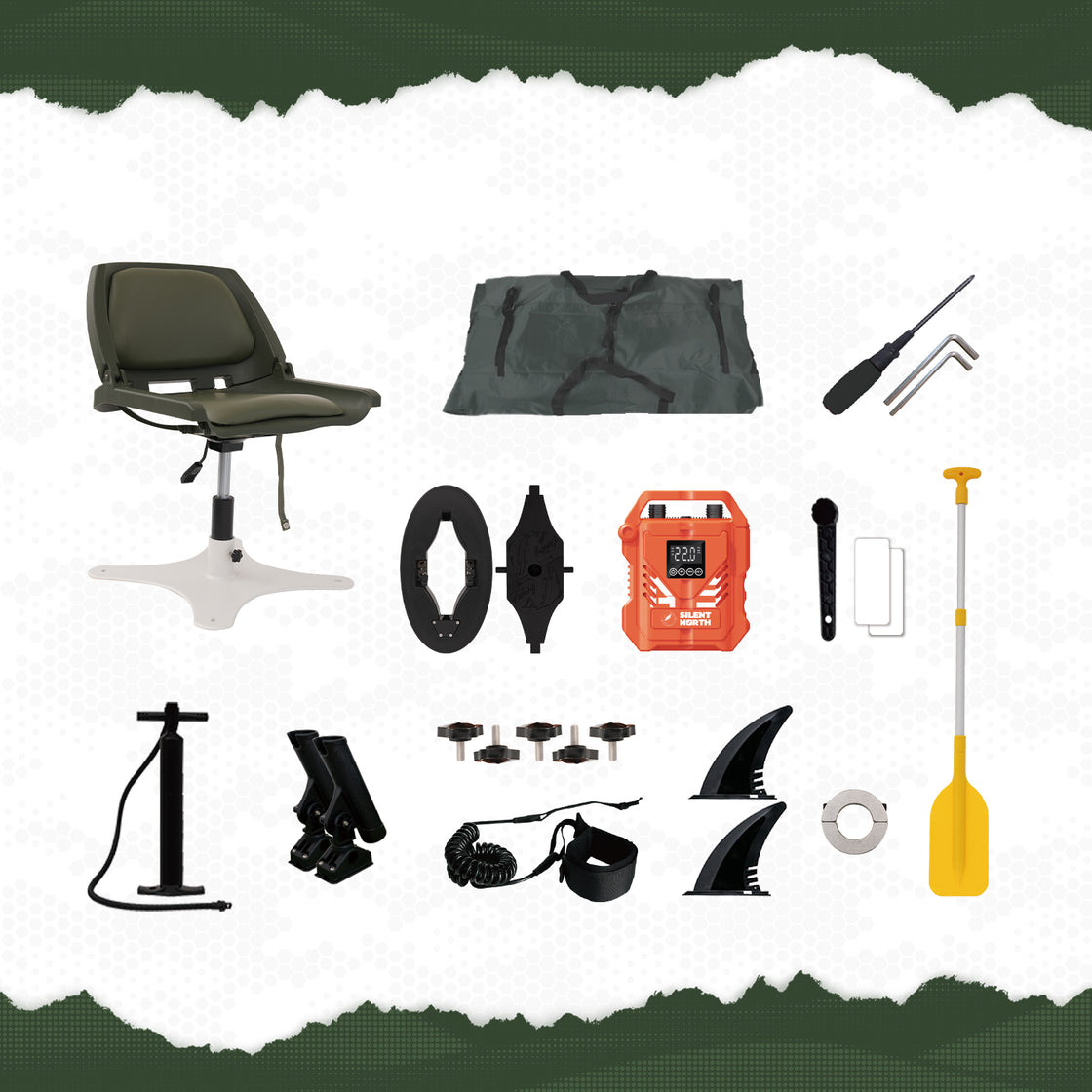 Portafish Ultra Polygon Electric Inflatable Fishing Boat – Stable, Portable & 360° Casting Platform