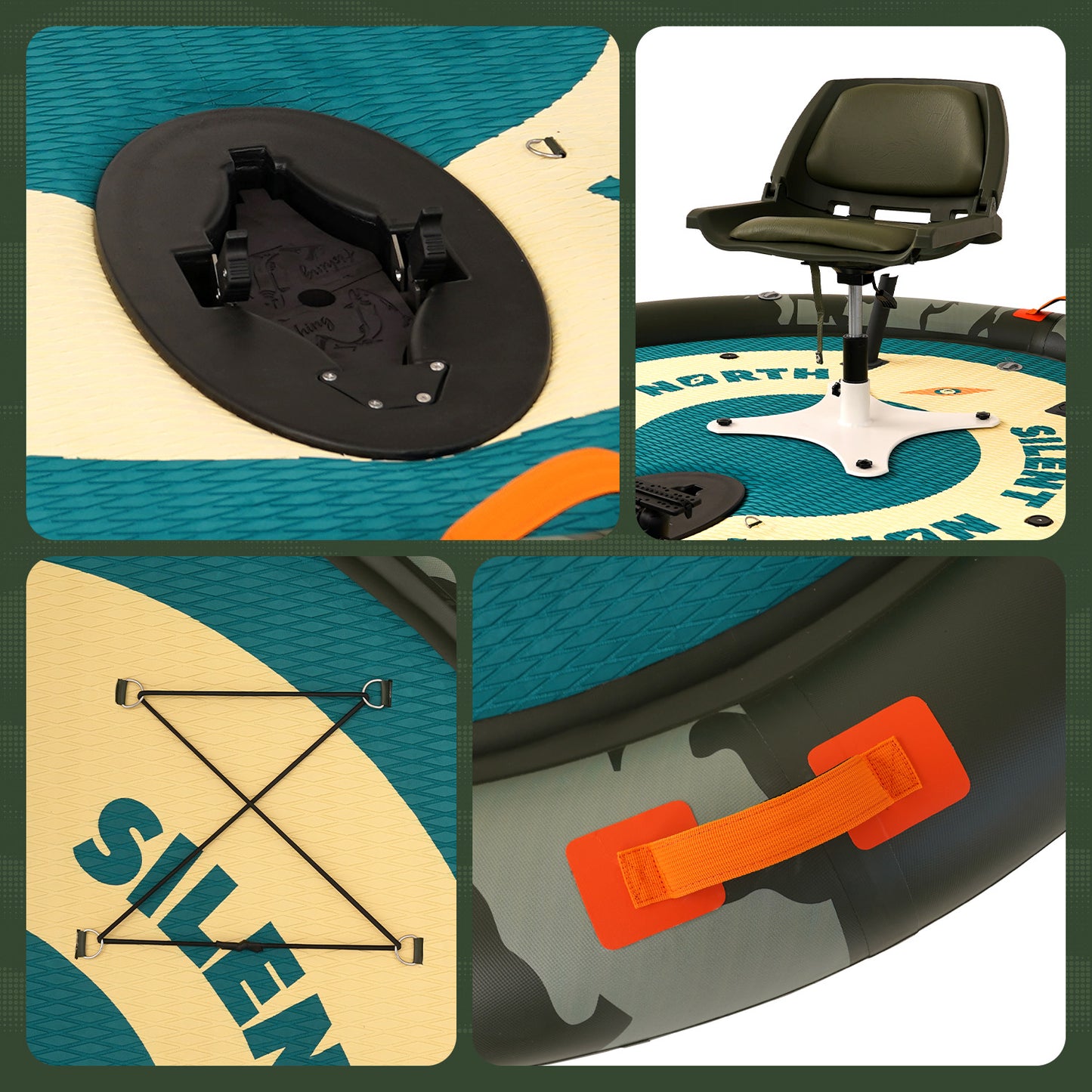 Spin Fish Pro Round Electric Inflatable Fishing Boat – Stable 360° Casting Platform