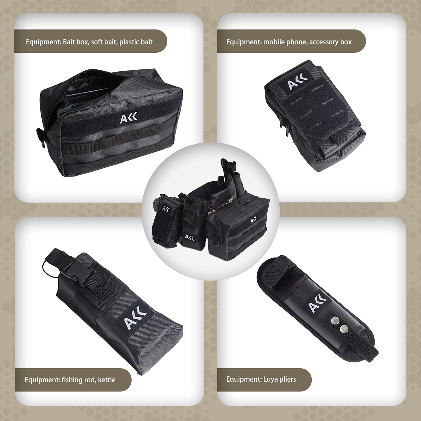 Waterproof Multi-Purpose Lure Fishing Waist Bag