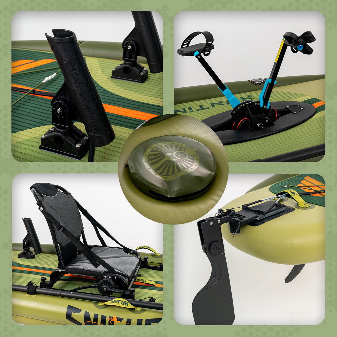 Trevally Inflatable Pedal Drive Fishing SUP-Kayak Hybrid