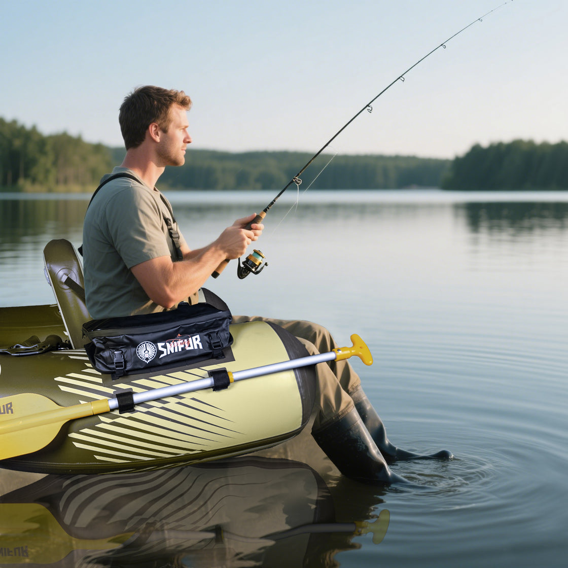 Snifur Steelhead Inflatable Fishing Float Tube