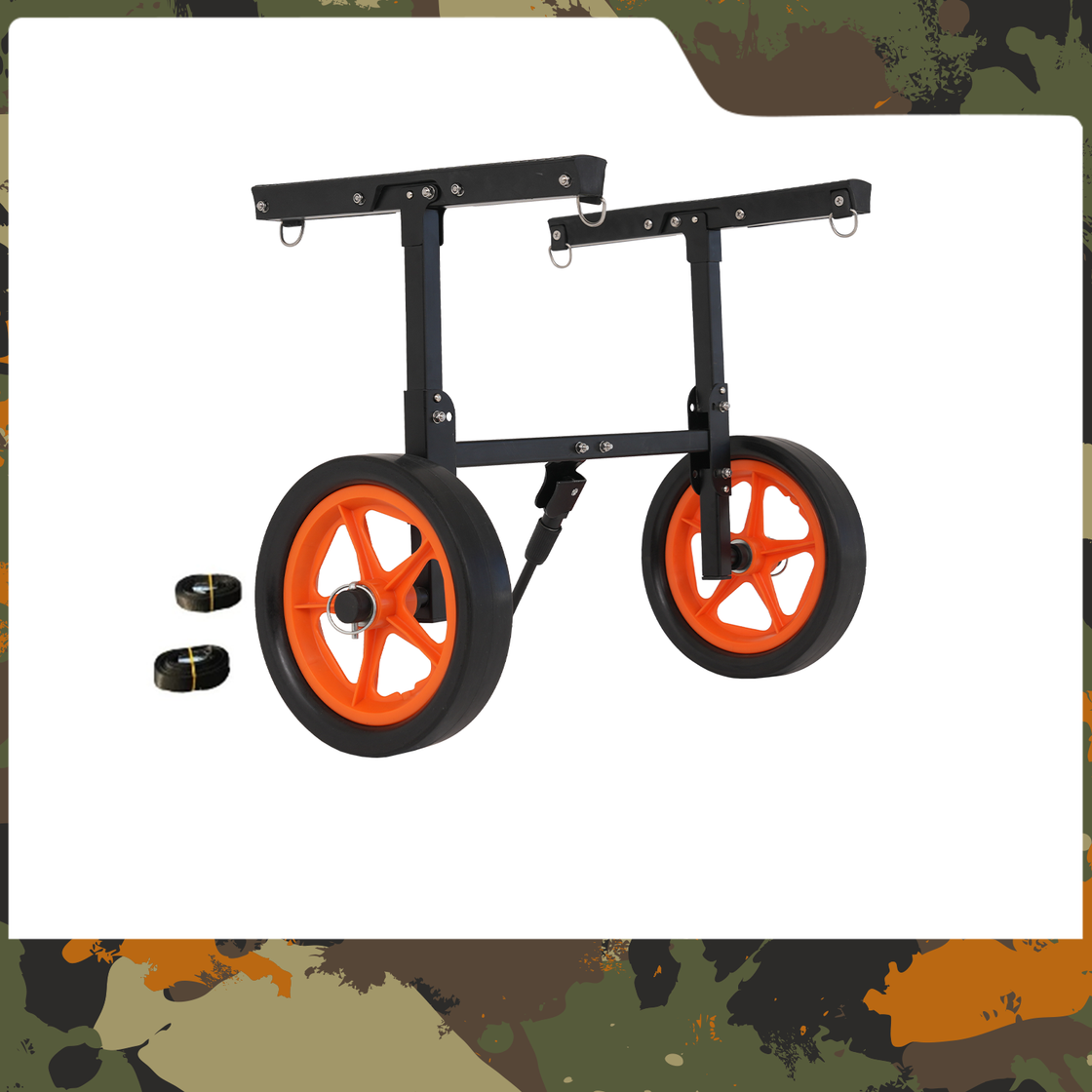 Foldable Aluminum Trolley with Wide Wheels for Kayak, Inflatable Boat & SUP