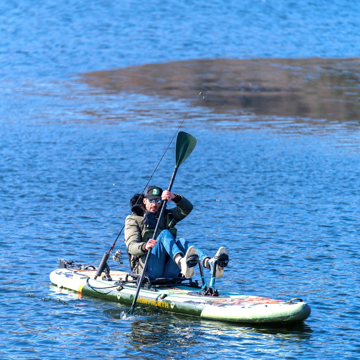 Silent North Inflatable Fishing Paddle Board