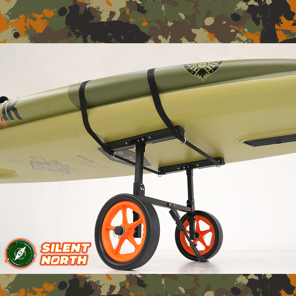 Foldable Aluminum Trolley with Wide Wheels for Kayak, Inflatable Boat & SUP