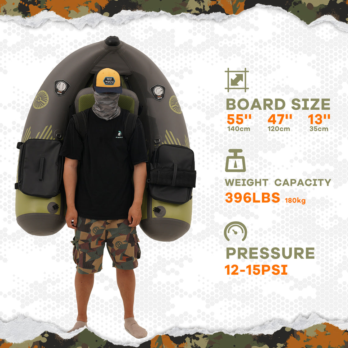 Snifur Steelhead Inflatable Fishing Float Tube