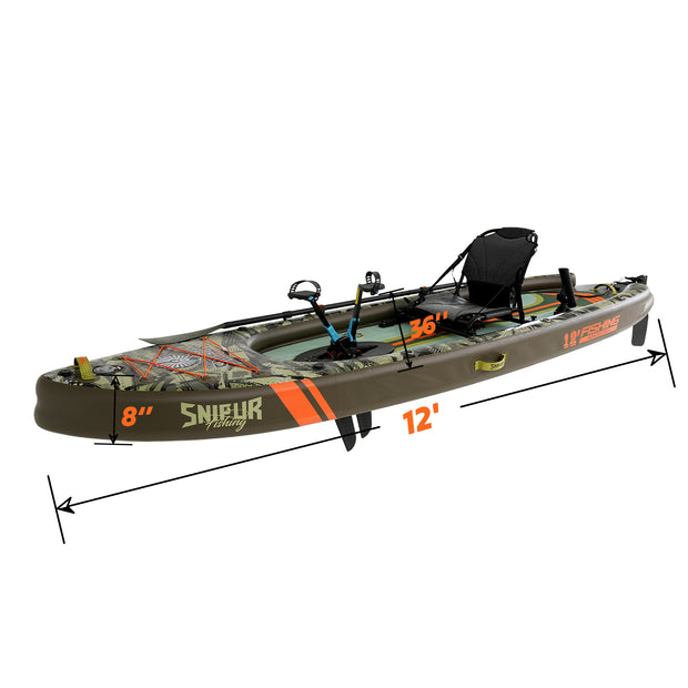 Malolo Pro Inflatable Fishing Kayak – Double Layer Design