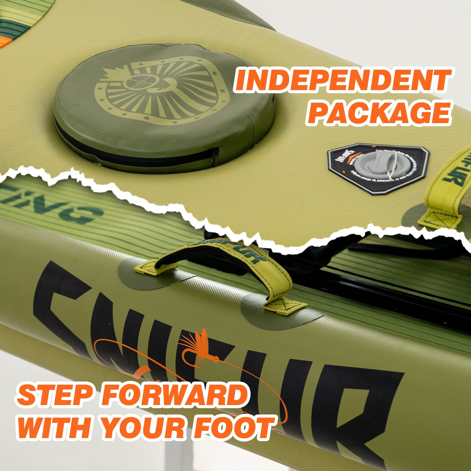 Trevally Inflatable Pedal Drive Fishing SUP-Kayak Hybrid