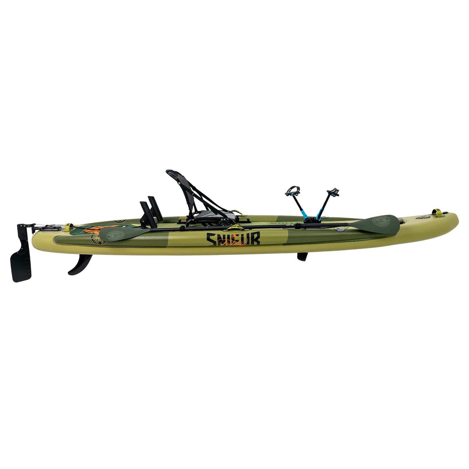 pedal fish sup air 11 Trevally Inflatable Pedal Drive Fishing SUP-Kayak Hybrid
