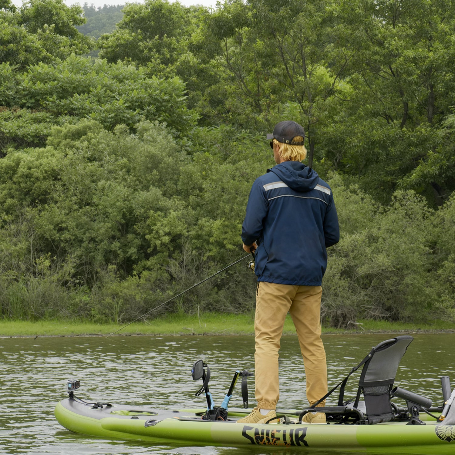 fishing kayak with pedal Trevally Inflatable Pedal Drive Fishing SUP-Kayak Hybrid – Silent North