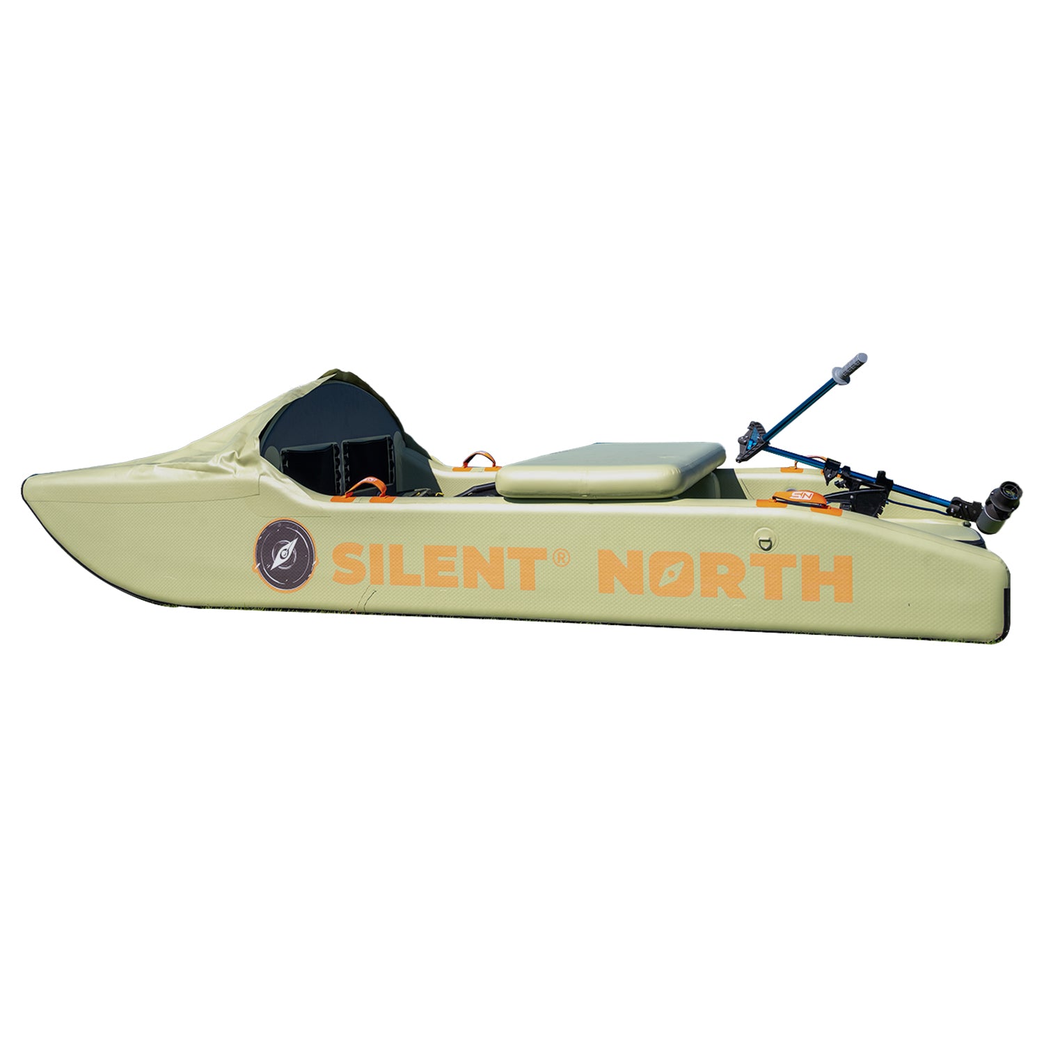 CampCast Ultra Inflatable Fishing Boat | Durable & Compatible with Gasoline and Electric Motors