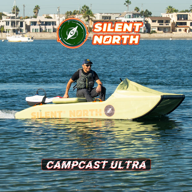 CampCast Ultra Inflatable Fishing Boat | Durable & Compatible with Gasoline and Electric Motors