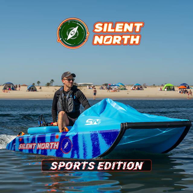 CampCast Ultra Inflatable Fishing Boat Sports Edition | Durable & Compatible with Gasoline and Electric Motors