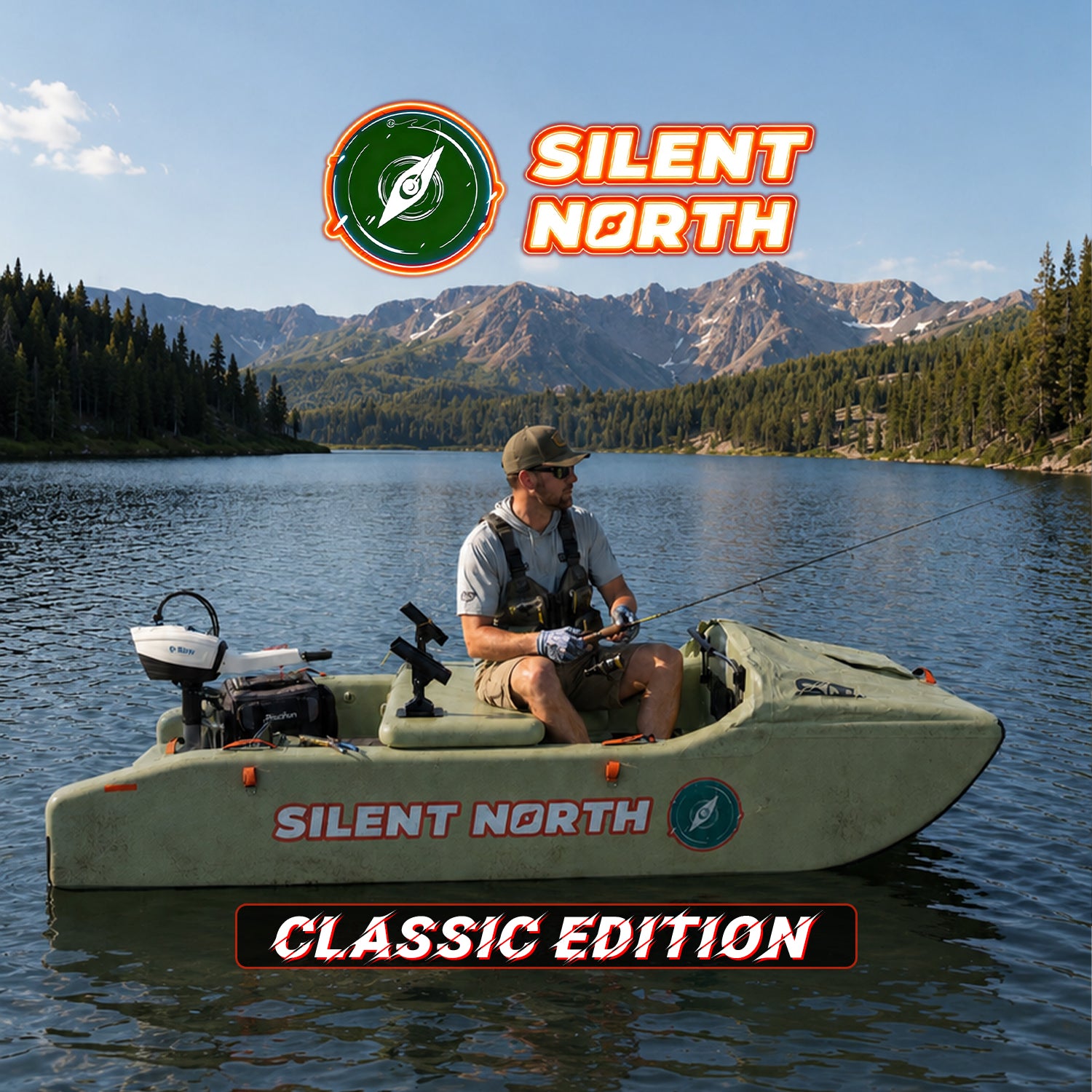 CampCast Ultra Inflatable Fishing Boat Classic Edition