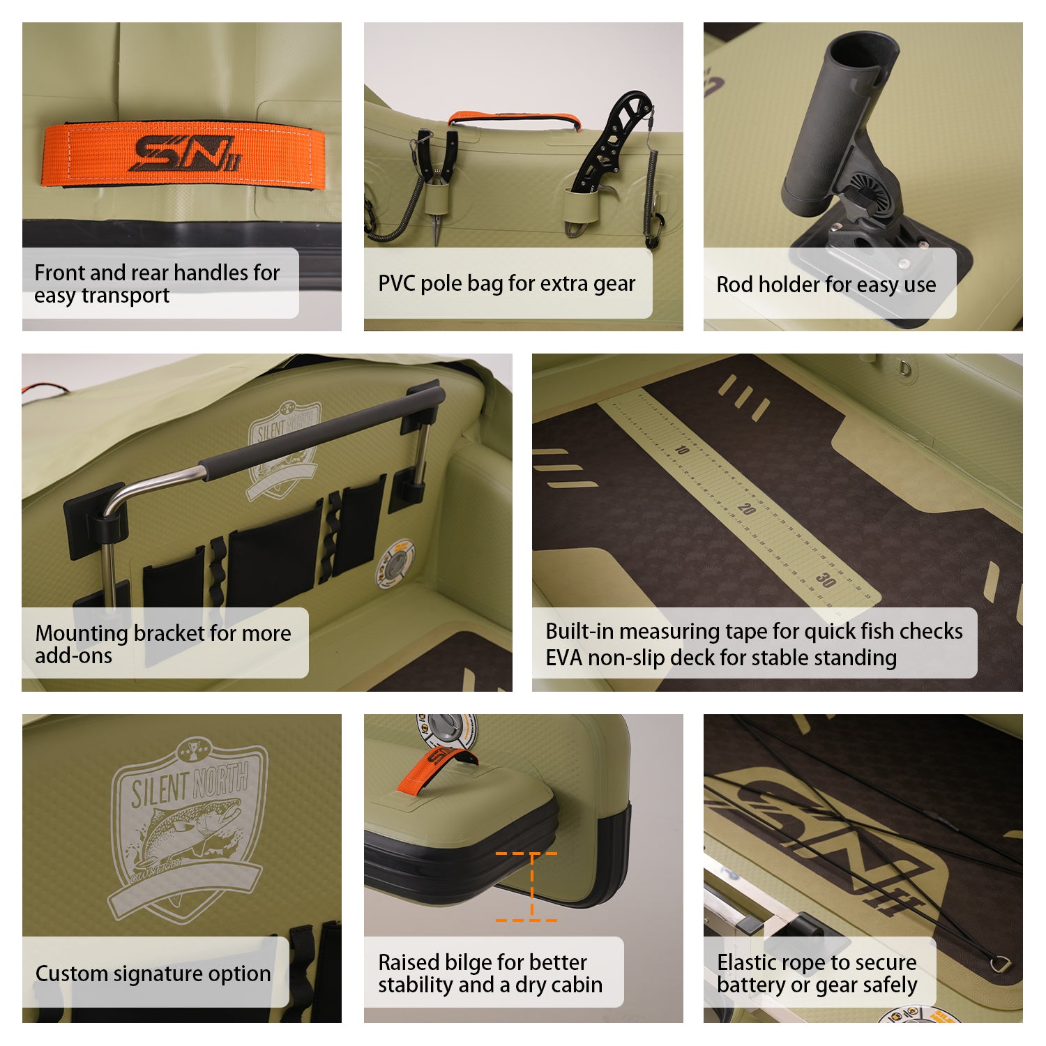 CampCast Ultra Inflatable Fishing Boat Classic Edition