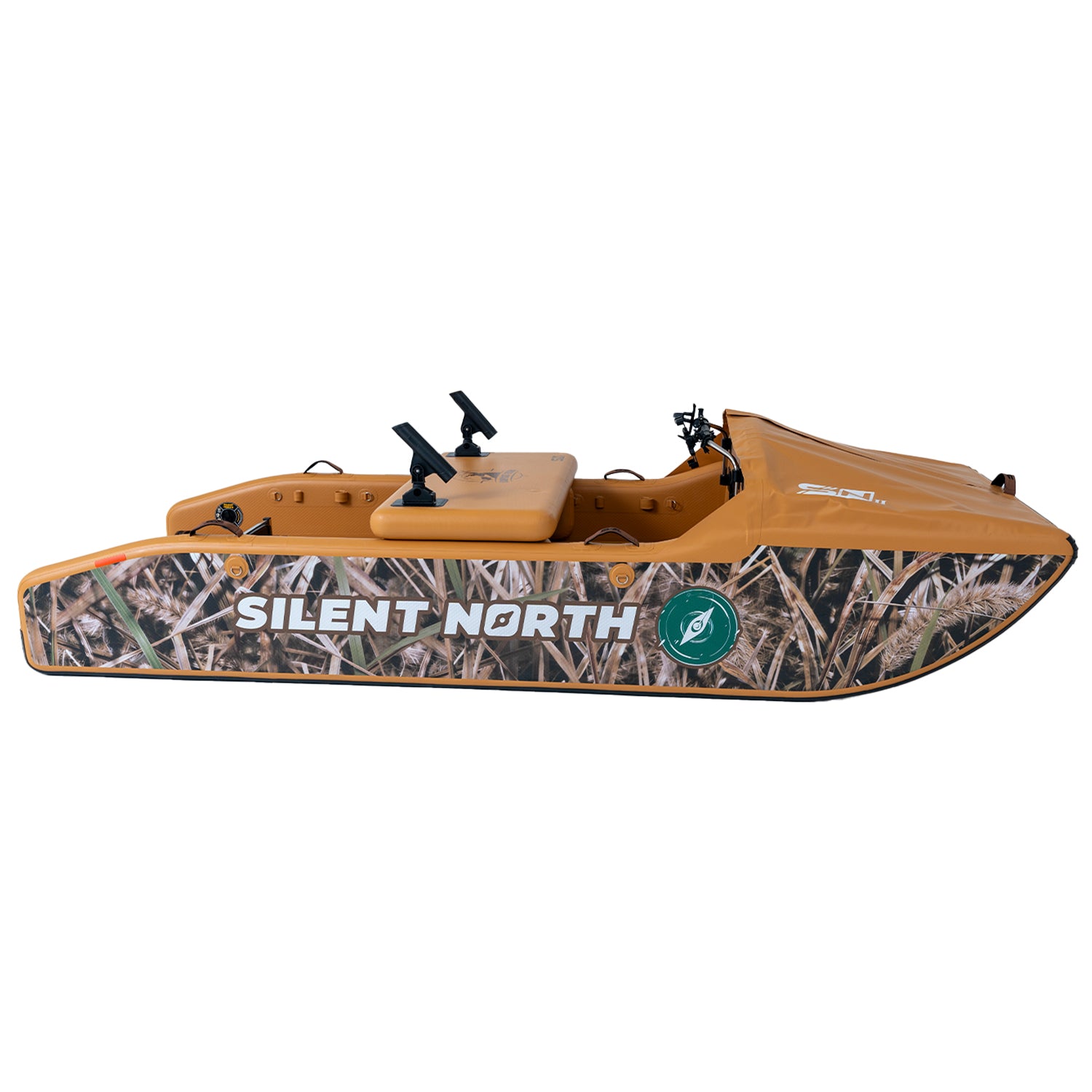 CampCast Ultra Inflatable Fishing Boat Waterfowl Edition