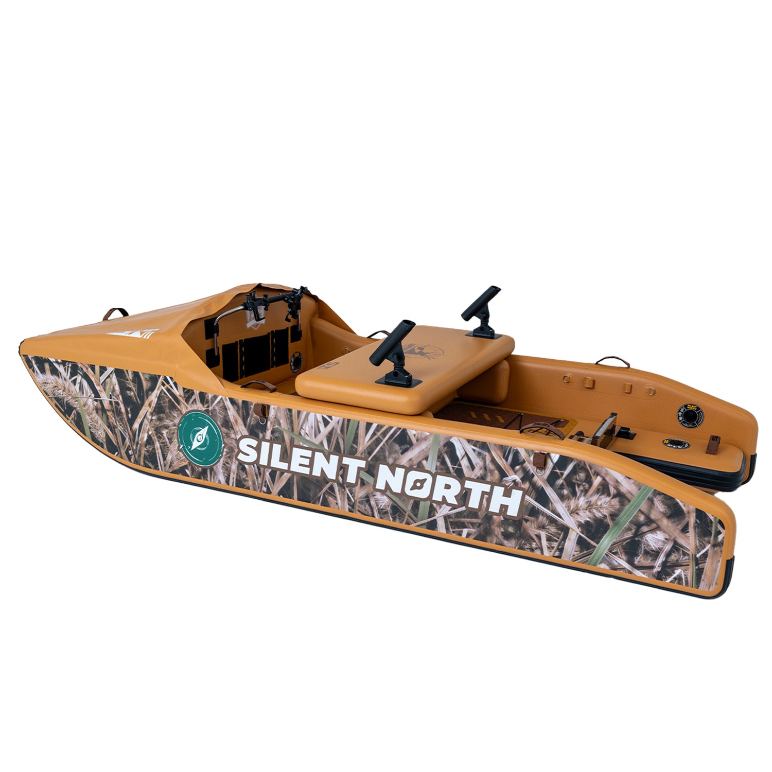 CampCast Ultra Inflatable Fishing Boat Waterfowl Edition
