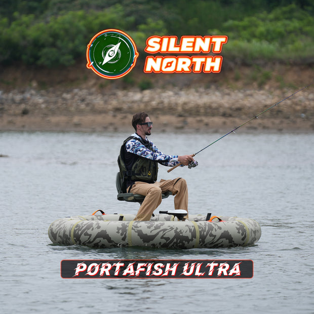 Portafish Ultra Polygon Electric Inflatable Fishing Boat – Stable, Portable & 360° Casting Platform