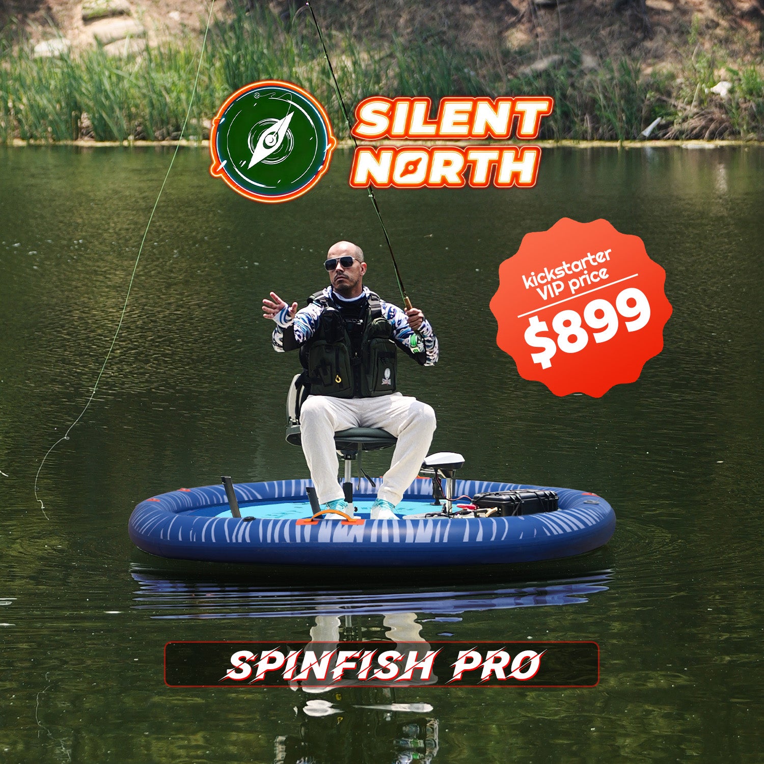 SpinFish Pro — 360° Inflatable Fishing Boat for Ultimate Stability and Freedom