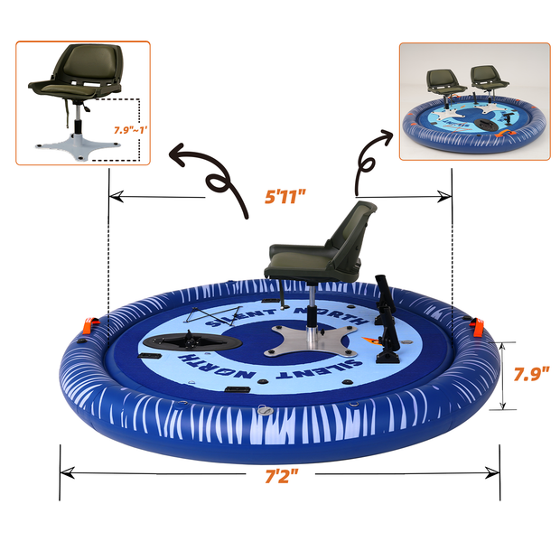 SpinFish Pro — 360° Inflatable Fishing Boat for Ultimate Stability and Freedom