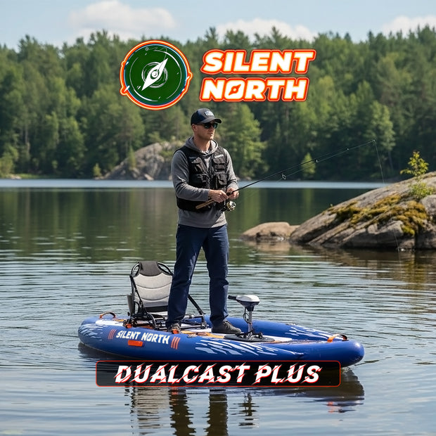 DualCast Plus Extra-Buoyant Inflatable Fishing Kayak
