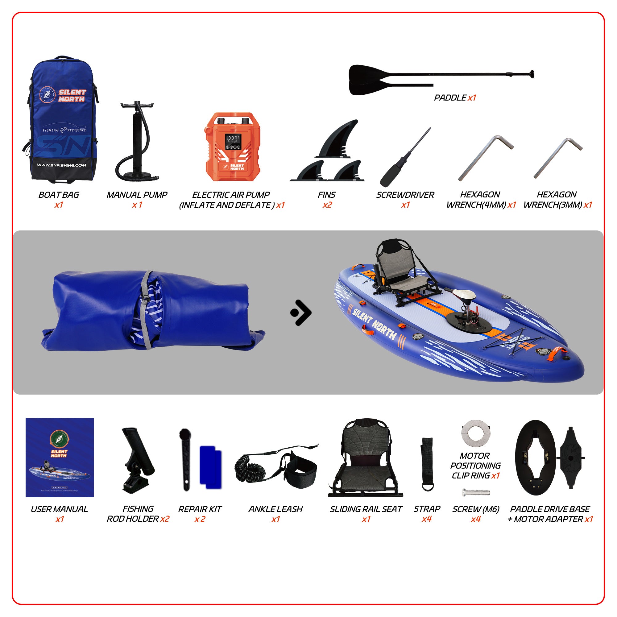 DualCast Plus Extra-Buoyant Inflatable Fishing Kayak