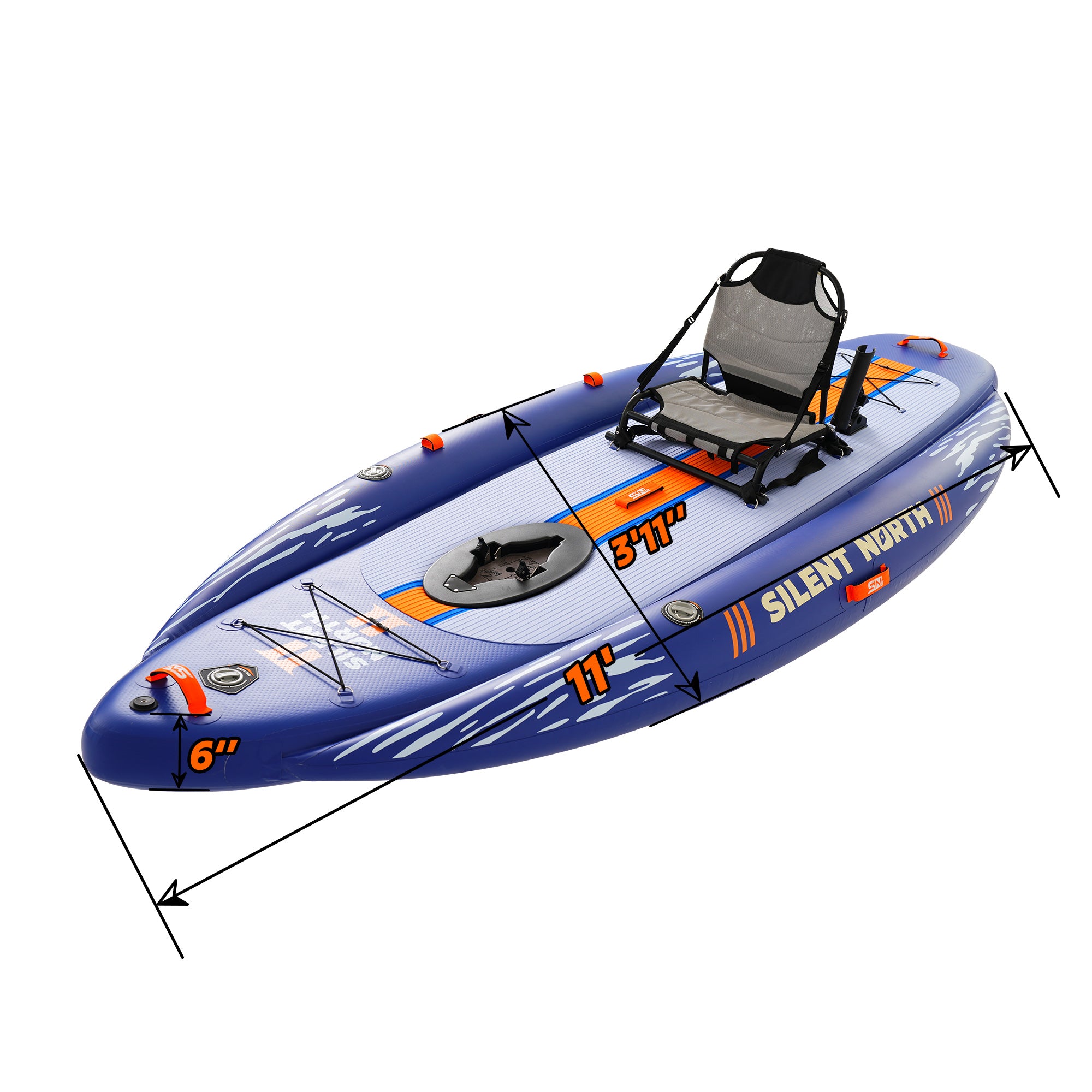 DualCast Plus Extra-Buoyant Inflatable Fishing Kayak