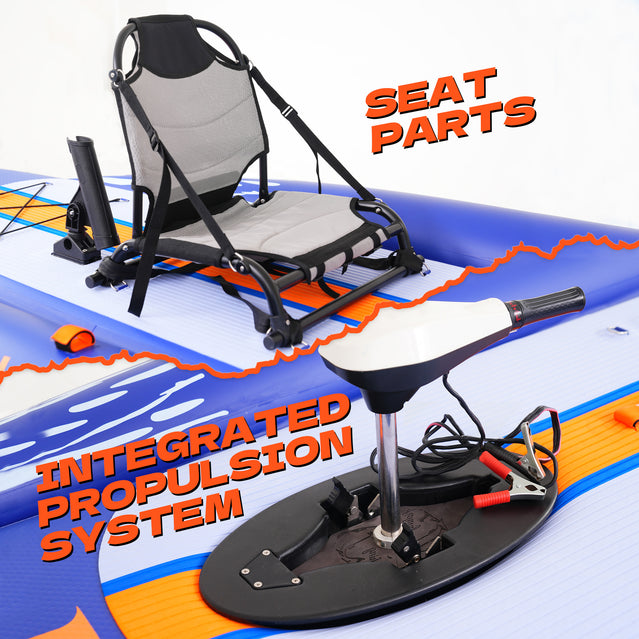 DualCast Plus Extra-Buoyant Inflatable Fishing Kayak