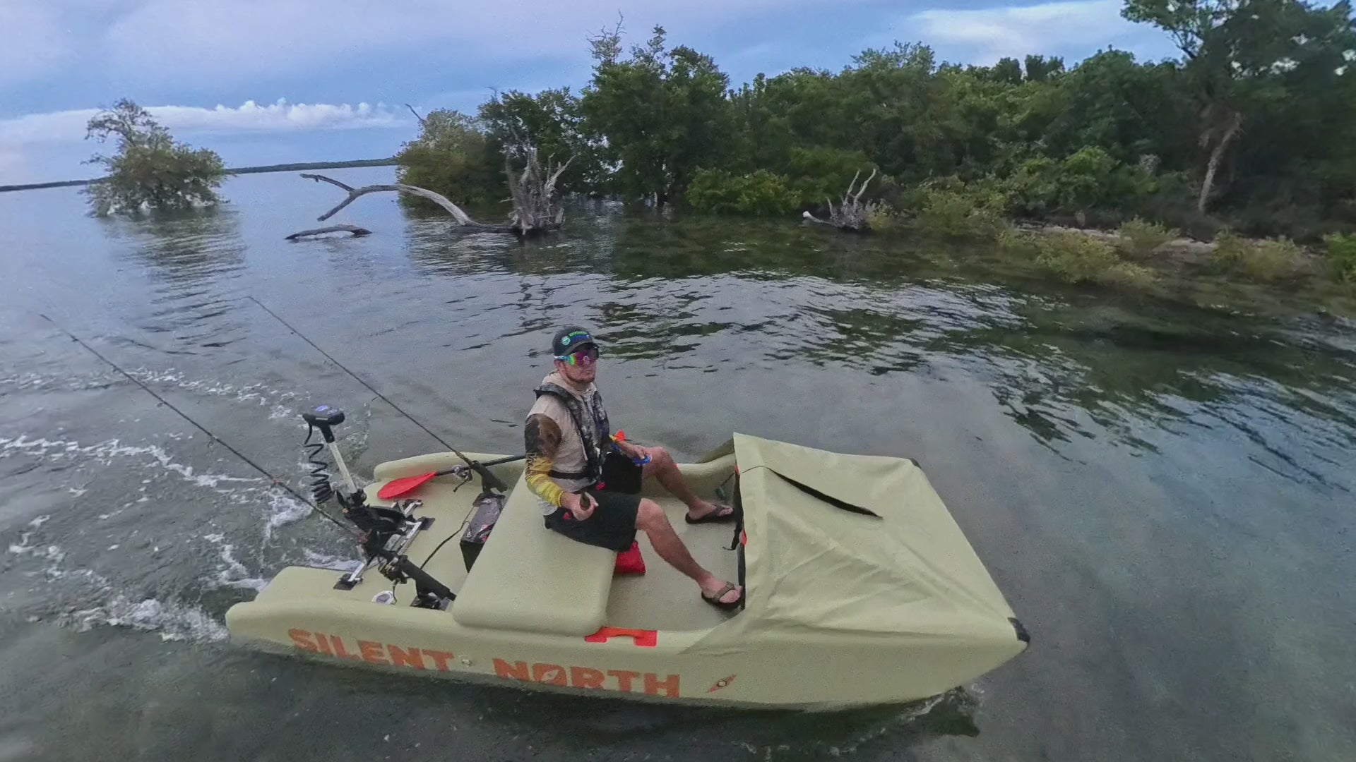 CampCast Ultra Inflatable Fishing Boat | Durable & Compatible with Gasoline and Electric Motors